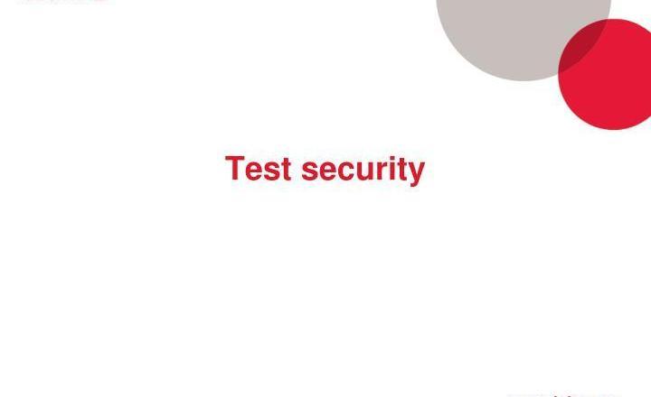 Test security IELTS